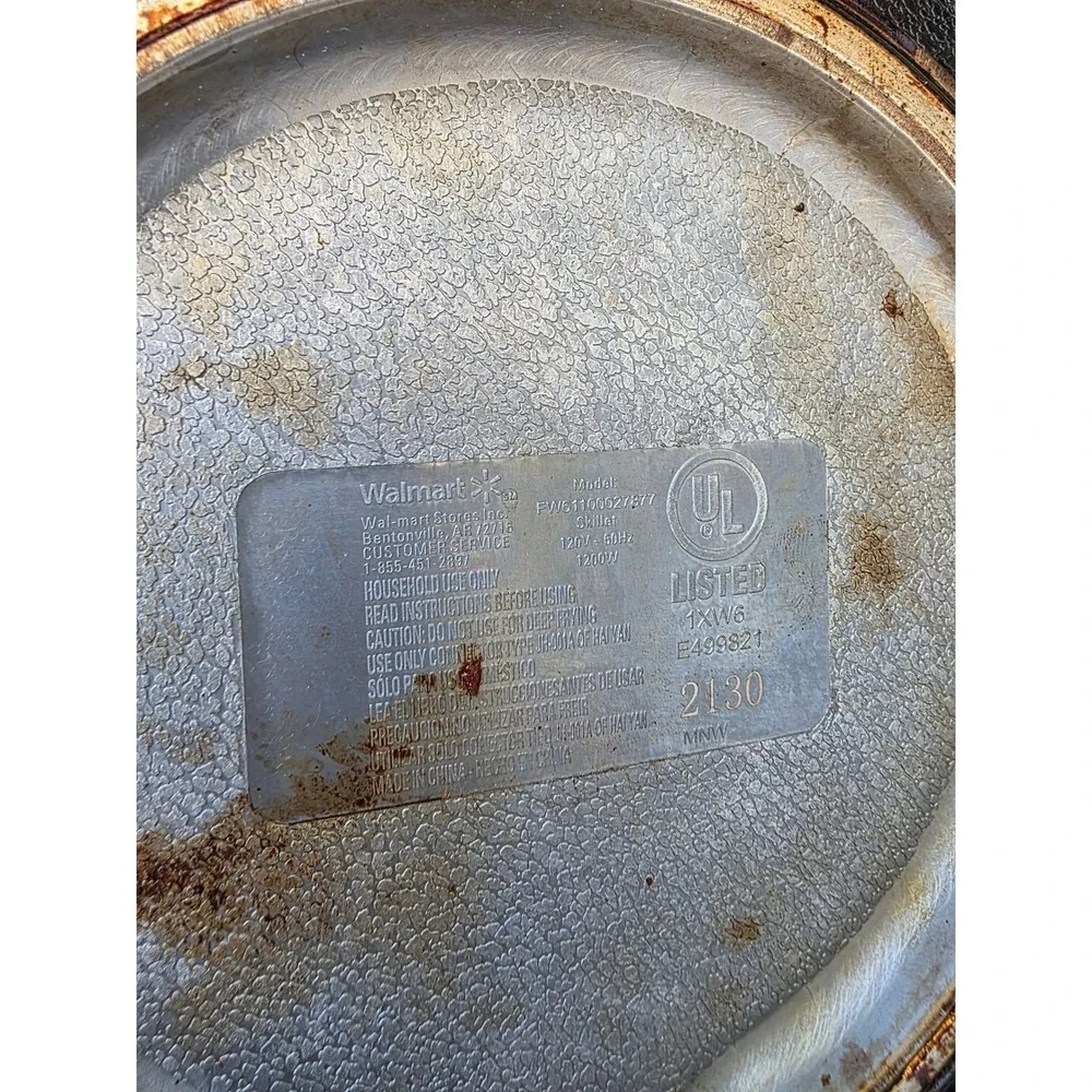Farberware 12-Inch Electric Skillet‎ Ceramic Non-Stick FW61100027877 1200W E3